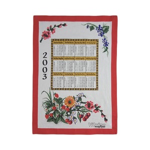  flower fabric calendar miscellaneous goods tapestry cloth cloth Italy miscellaneous goods 