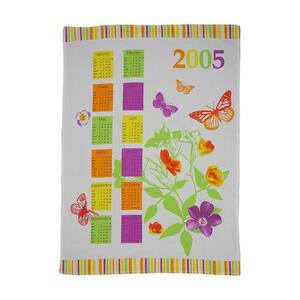  butterfly flower fabric calendar miscellaneous goods tapestry cloth 