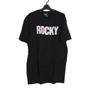 新品 tシャツ 映画 ロッキー プリントTシャツ GILDAN 黒色 メンズ 大きいサイズ 2XL 半袖 ティーシャツ ROCKY