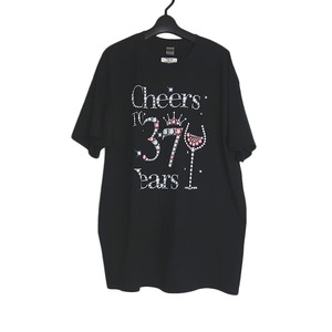 新品 tシャツ GILDAN プリントTシャツ 黒色 半袖 XLサイズ トップス ティーシャツ Cheers TO 37 Years