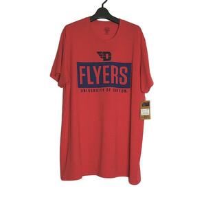 新品 tシャツ DAYTON FLYERS プリントTシャツ メンズ XLサイズ ティーシャツ 半袖 赤 トップス カレッジスポーツチーム