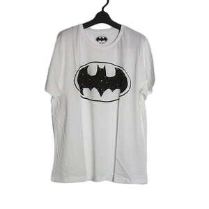 新品 tシャツ バットマン プリントTシャツ BATMAN ホワイト 白色 メンズ XLサイズ 半袖 ティーシャツ