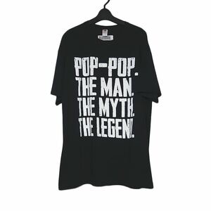 新品 tシャツ FRUIT OF THE LOOM プリントTシャツ 半袖 メンズ XLサイズ 黒色 ティーシャツ POP-POP