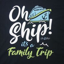 新品 Tシャツ FRUIT OF THE LOOM プリントTシャツ 黒色 半袖 メンズ 大きいサイズ 4XL ティーシャツ Oh Ship!船_画像3