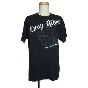 バイカー プリント Tシャツ USA古着 EASY RIDER バイク メンズL