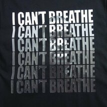 新品 tシャツ FRUIT OF THE LOOM プリントTシャツ デッドストック メンズ Mサイズ 黒色 ティーシャツ 半袖 トップス I CAN'T BREATHE_画像4