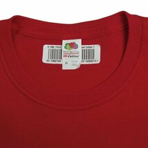 新品 MICHIGAN プリント Tシャツ トップス ティーシャツ tee 赤 メンズ Mサイズ FRUIT OF THE LOOM_画像3