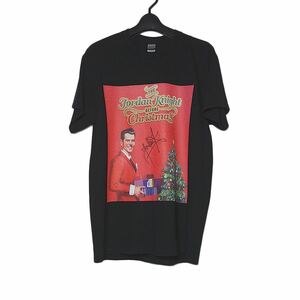 新品アウトレット tシャツ GILDAN プリントTシャツ 半袖 メンズ Mサイズ 黒色 The Jordan Knight before Christmas