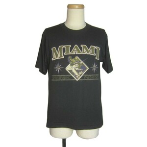 USA製 プリント Tシャツ MIAMI マイアミ カジキ メンズM 古着 ユーズド ティーシャツ