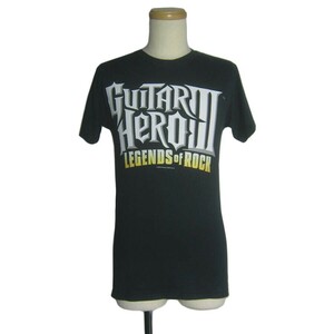 Tシャツ プリントtシャツ GUITAR HERO III ロゴ メンズ Sサイズ 古着 Hanes