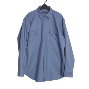 USA製 Woolrich プレーン ネルシャツ ウールリッチ メンズ XLサイズ 古着 長袖 シャツ