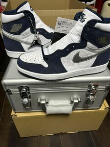 NIKE AIR JORDAN1 OG 2020 CO.JP ミッドナイトネイビー　ブリーフケース　27.5cm エアジョーダン1 新品