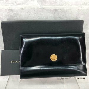 BVLGARI ブルガリ 箱有 エナメル 財布 小銭入れ有 ブラック LU632024040504