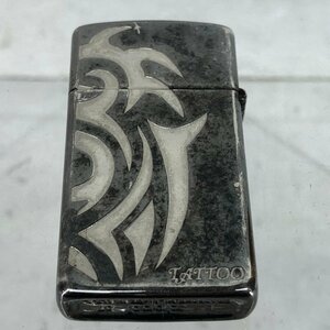 ZIPPO ジッポ スリムジッポ 2007年製 TATTOO タトゥー柄 オイルライター MU632024043014