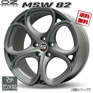 OZレーシング MSW82 マットガンメタル 18インチ 5H110 8J+40 4本 65.06 業販4本購入で送料無料