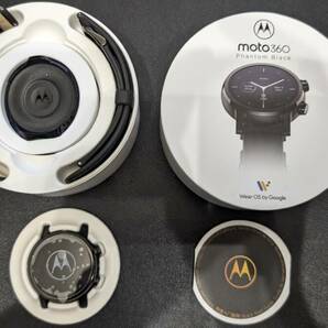 MOTOROLA スマートウォッチ 42.5mm MOTO 360 (3RD GEN) ファントムブラック M360FS19-PB 美品