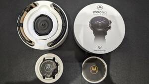 MOTOROLA スマートウォッチ 42.5mm MOTO 360 (3RD GEN) ファントムブラック M360FS19-PB 美品