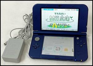 中古 Newニンテンドー 3DS LL メタリックブルー RED-001