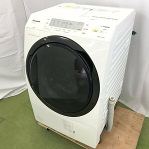 パナソニック Panasonic ドラム式洗濯乾燥機 洗濯10kg 乾燥6kg 左開き 斜型 シワ取り機能 自動お手入れ NA-VX3900L 2019年製 TD04007Nの画像1