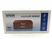 新品未開封♪EPSON エプソン カラリオ インクジェットプリンター 複合機 最大A4 タッチパネル スマホ対応 無線LAN接続対応 EP-808AR 04009N_画像1