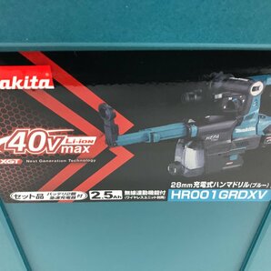 新品未開封♪Makita マキタ 28mm 40V 充電式ハンマドリル 集じんシステム付 SDSプラスシャンク LEDライト HR001GRDXV 03186Nの画像9
