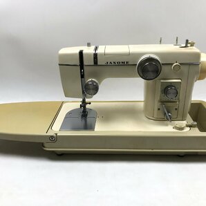 JANOME ジャノメ 802型 家庭用ミシン ジグザグミシン フットペダル付き ハンドメイド ハンドクラフト 手芸 ジャンク Y04054Nの画像2