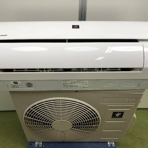 美品♪シャープ SHARP エアコン おもに6畳用 7畳～9畳 2.2kW 100V プラズマクラスター7000 内部乾燥 除菌 AY-G22S-W 2018年製 YD04057Nの画像2