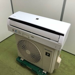 美品 シャープ SHARP エアコン 主に6畳用 7畳～9畳 2.2kW プラズマクラスター7000 内部清浄機能 暖房 AY-N22DH 2021年製 YD04061MAの画像1