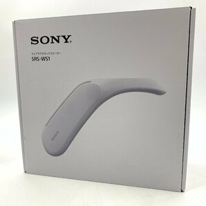 未使用 SONY ソニー ウェアラブルネックスピーカー ワイヤレススピーカー パッシブラジエーター SRS-WS1 オーディオ 1円～ 03174Nの画像1