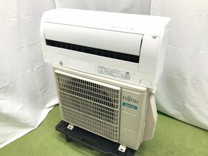 富士通 FUJITSU ノクリア エアコン おもに6畳用 7畳～9畳 2.2kW フィルター自動お掃除 空気清浄 音声ガイド AS-D221LTK 2021年製 d04100N