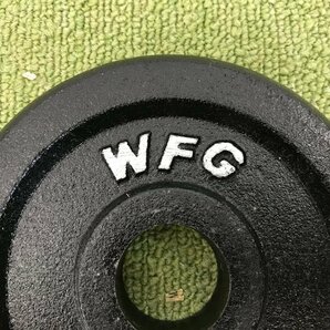 WFG アイアンプレート 2.5kg×4 1.25×4 総重量15kg 穴径28mm ウェイトプレート トレーニングギア ダンベル バーベル 筋トレ T04092Nの画像6