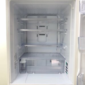 美品 シャープ SHARP 冷凍冷蔵庫 3ドア 左右開き どっちもドア 350L プラズマクラスター 自動製氷 SJ-GW35G-W 2021年製 YD04082Sの画像3