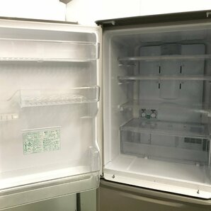 美品★シャープ SHARP 冷凍冷蔵庫 左右開き どっちもドア 3ドア 350L ローウエスト設計 ナノ低温脱臭触媒 脱臭 SJ-W352C-N YD04096Nの画像6