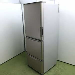 美品★シャープ SHARP 冷凍冷蔵庫 左右開き どっちもドア 3ドア 350L ローウエスト設計 ナノ低温脱臭触媒 脱臭 SJ-W352C-N YD04096Nの画像1