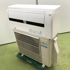 美品♪富士通 FUJITSU ノクリア エアコン おもに6畳用 7畳～9畳 2.2kW フィルター自動掃除 空気清浄 除菌 AS-D22J-W 2019年製 YD04094Nの画像1