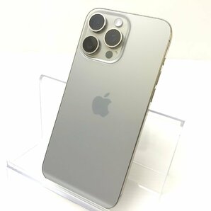 極美品 Apple アップル iPhone 15 Pro Max 512GB 6.7型 SIMフリー 判定○ ナチュラルチタニウム スマートフォン スマホ MU6W3J/A T04065Sの画像2