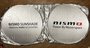 送料無料！誰もしてない！駐車場で目立つ！NISMO　ニスモロゴサンシェード 　安心の国内発送！GTR　オーラ　ノート　マーチ　ジューク