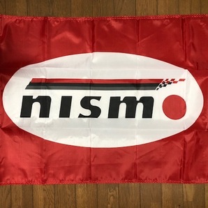 送料無料！お部屋に！NISMO　ニスモロゴ赤　バナー　タペストリー　フラッグ 旗　通常サイズ　R35　Z34　ニスモ　マーチ　ノート　オーラ