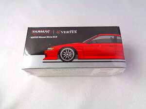 TARMAC　ターマック　1/64　VERTEX Nissan Silvia S13　Red Metallic　日産シルビア　レッドメタリック　