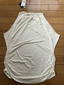 新品　ラルフローレン　オフホワイト　カットソー　7F 大きいサイズ　11〜13号くらい　Tシャツ　定価19,000円　ノースリーブ