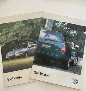 フォルクスワーゲン　カタログ2冊セット　　GolfWagon VW Vento