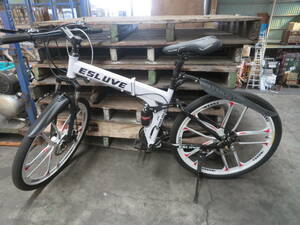 F-307★(再)来店引取限定・発送不可★ESLUVE★自転車★折りたたみ自転車★ジャンク品