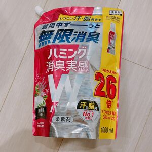 ハミング 消臭実感 Wパワー ハーバルデオサボンの香り詰め替え1000ml 汗 脂臭