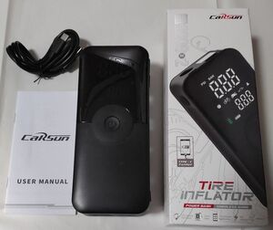 Carsun ポータブル電動 タイヤインフレーター