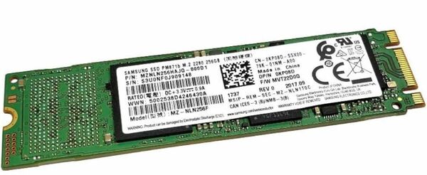 Samsung 256GB M.2 2280 SATA 3MZNLN256HAJQ-00007 サムソン