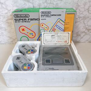 [ unused ]Nintendo Super Famicom SHVC-001 serial coincidence [ free shipping ]