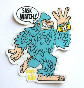 ◆Park la fun Sask watch ステッカー Paul Frank ポールフランク ゴリラ Yeti ビッグフット サスクワッチ