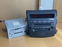 美品□三菱・アウトランダー(CW5W)純正ロックフォード製CD/MDデッキ MN141317 動作品外し_画像1