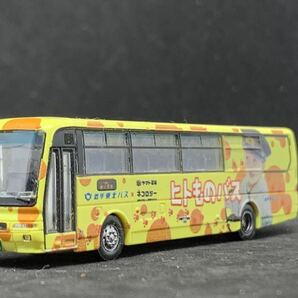 バスコレクション 岩手県北バス 三菱ふそうエアロバス ヒトものバス  バスコレ トミーテック A3の画像1