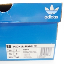 A23-2791【未使用】adidas アディダス　EF5848　MAGMUR SANDAL W マグマサンダル　27.5cm　白×黒 ホワイト×ブラック　箱　メンズ　保管品_画像8